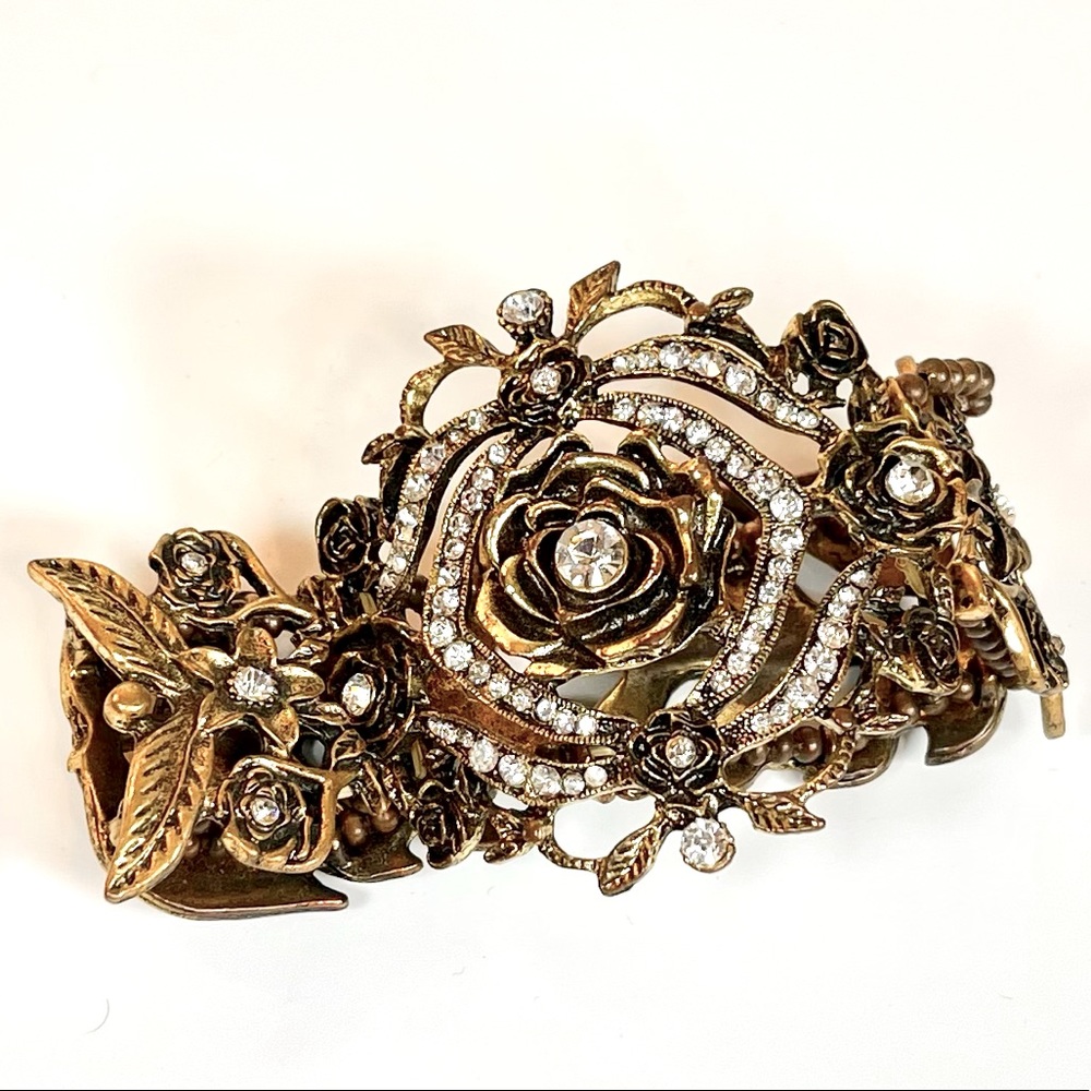 🌻HOST PICK🌻 Rhinestones Bracelet in Gold/Bronze Tone with Stretchy Cuff